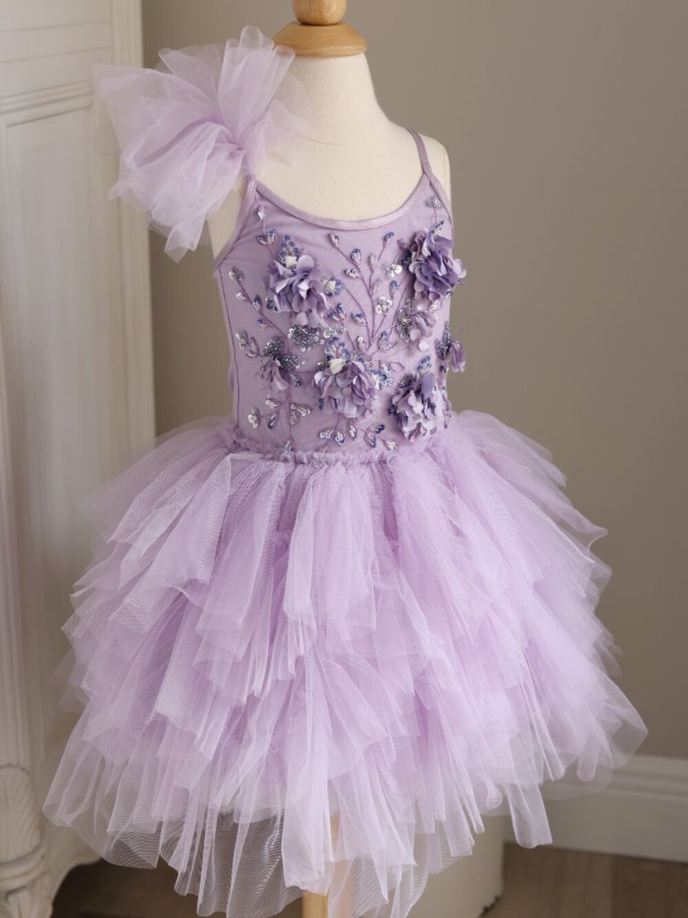 Tutu Du Monde Purple Dress Romilly Orchid Bloom Size 2-3 Party Portrait Like New